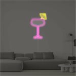 Neon Bar sign Glass with an umbrella buy US neonoriginal