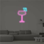 Neon Bar sign Glass with an umbrella buy US neonoriginal