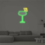 Neon Bar sign Glass with an umbrella buy US neonoriginal