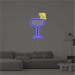 Neon Bar sign Glass with an umbrella buy US neonoriginal