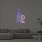 Neon Bar sign Wine glass / Wine set buy US neonoriginal