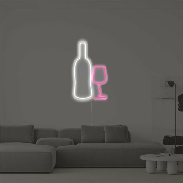 Neon Bar sign Wine glass / Wine set buy US neonoriginal