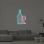 Neon Bar sign Wine glass / Wine set buy US neonoriginal