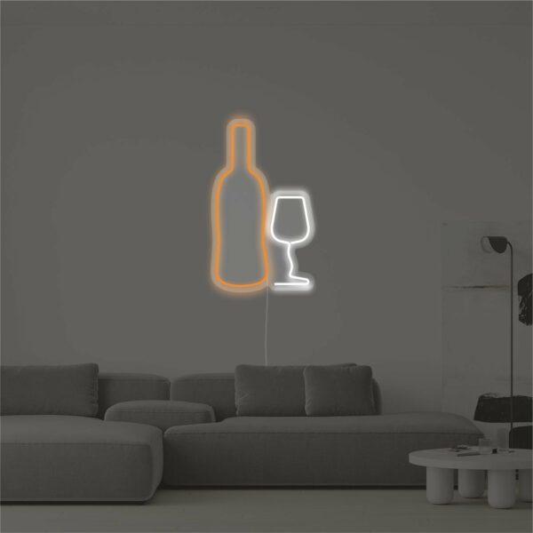 Neon Bar sign Wine glass / Wine set buy US neonoriginal